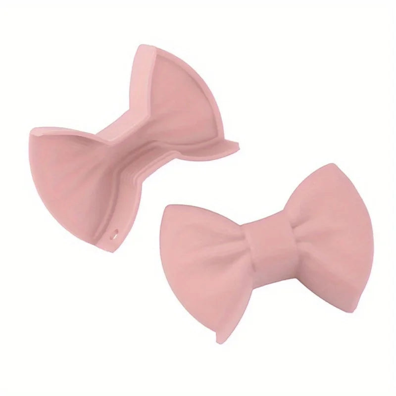 Kitchen Pot Clip Anti Scald Non-slip Handle Cover Creative Cooking Oven Glove Pot Clip Kitchen Gadgets Bow Shape Design Bowknot
