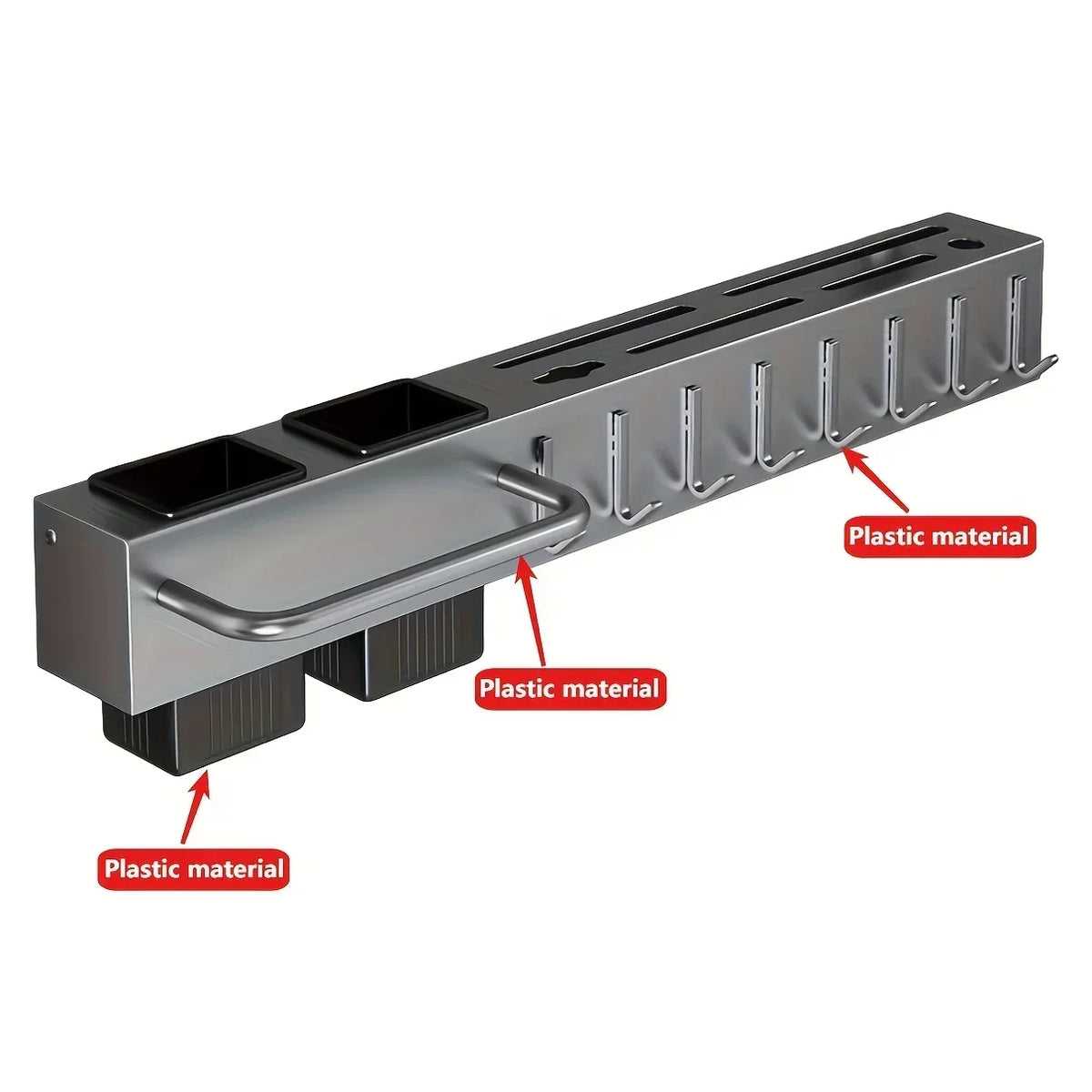 Thiened Kitchen Knife Ra Wall Mounted Chopstis Tube Storage Multi-Function Carbon Steel Kitchen Storage Organizer