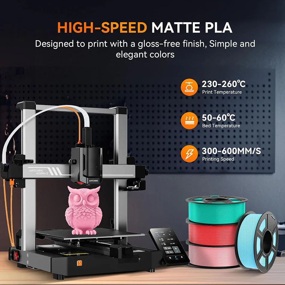 JAYO PLA Classic 1.75mm 3D Filament High Speed Matte PLA Filament For FDM 3D Printers 600mm/s High Speed Printing Materials
