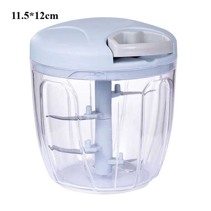 Multi-function Manual Food Chopper Meat Machine Crusher Blender Household Vegetable Chopper Shredder Garlic Cutter Meat Blender