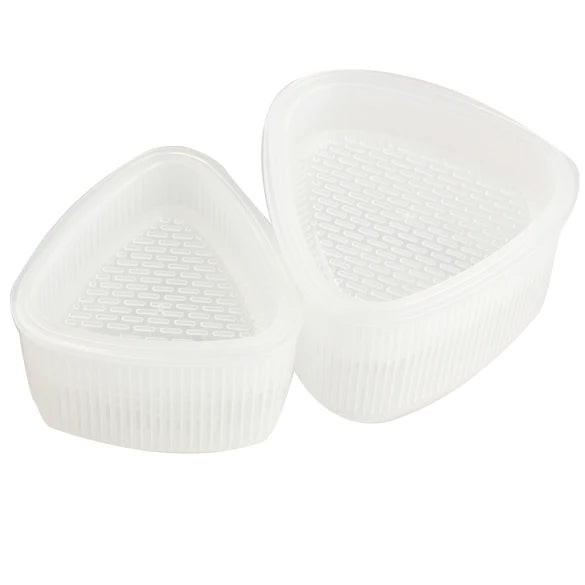 4pcs Triangle Sushi Making Kit Non Stick Onigiri Rice Ball Food Press Plastic Transparent Kitchen Accessories for Children Bento