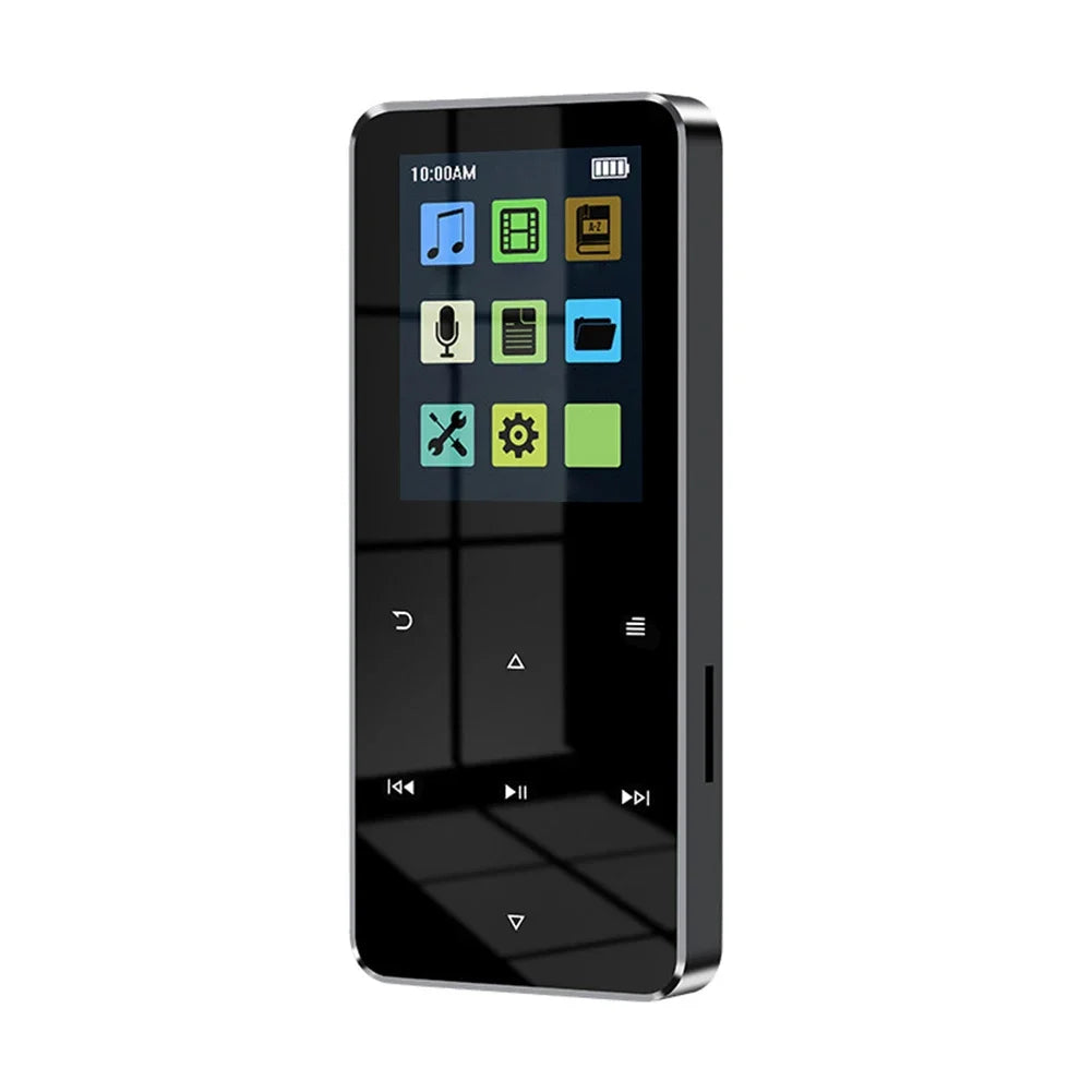 1.8 Inch TFT MP3 Player Touch Screen Bluetooth-compatible 5.0 Music Walkman USB 2.0 3.5mm Jack with E-book Recording for Student