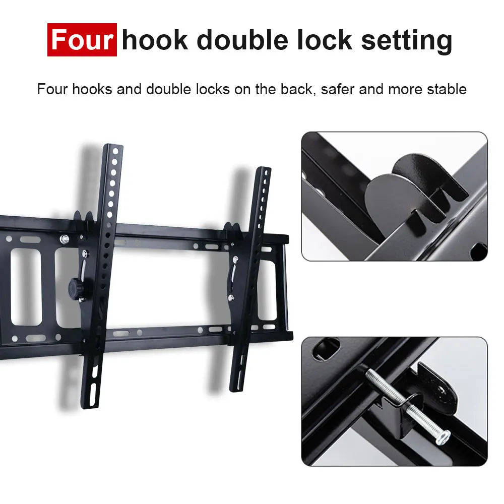 TV Wall Mount Bracket Tilt Slim LCD LED 32 40 42 45 47 50 52 55 60 62 65 70 inch