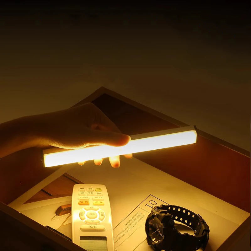 Wireless Motion Sensor Lamp LED Night Light USB Type C Rechargeable Cabinet Lamp for Kitchen Bedroom Wardrobe Staircase Lighting
