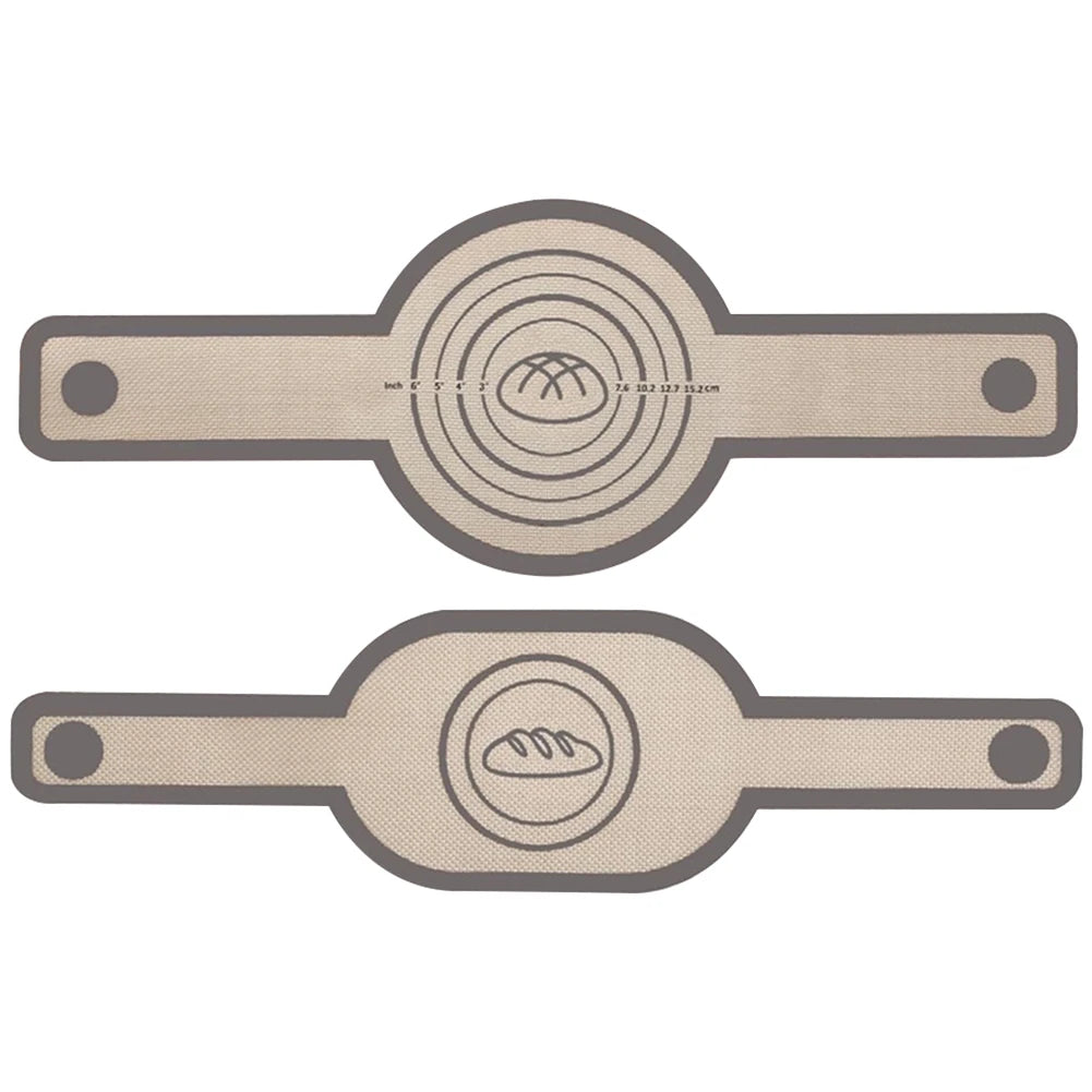 2Pcs Silicone Bread Sling for Dutch Oven Easy To Clean Non-Stick Silicone Baking Mat Platinum Silicone Baking Mat for Dutch Oven
