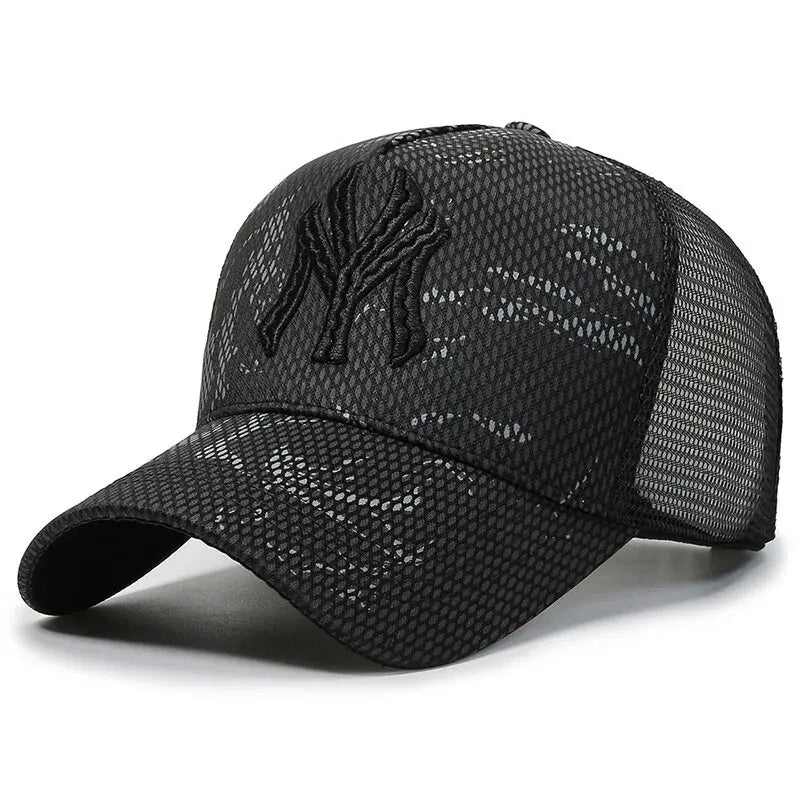 New Summer Hat Men's Letter Embroidery Versatile Couple Sunscreen Sunshade Baseball Cap Sports Tennis Hat Travel Cap Men