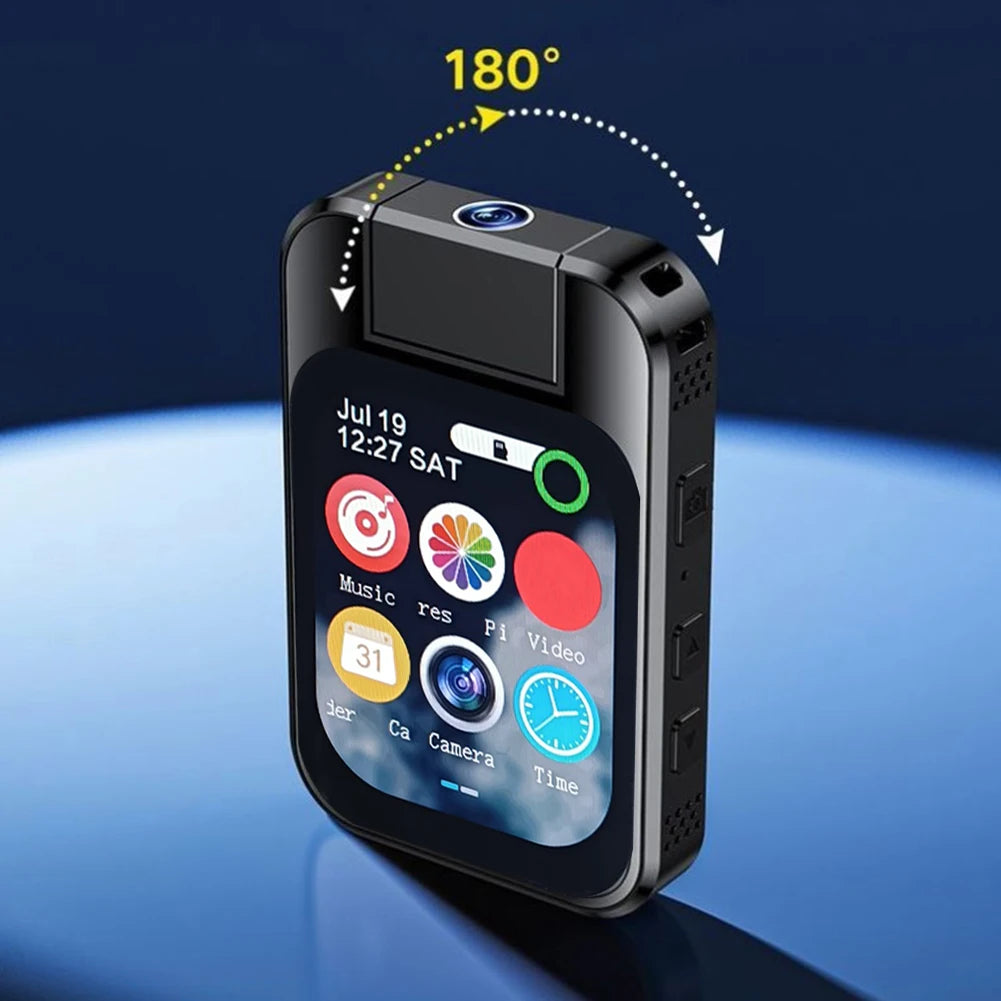 Back Clip Camera Rotating Lens Wifi Sport Camera Touch Screen Vlog Action Camera for Photography Beginners