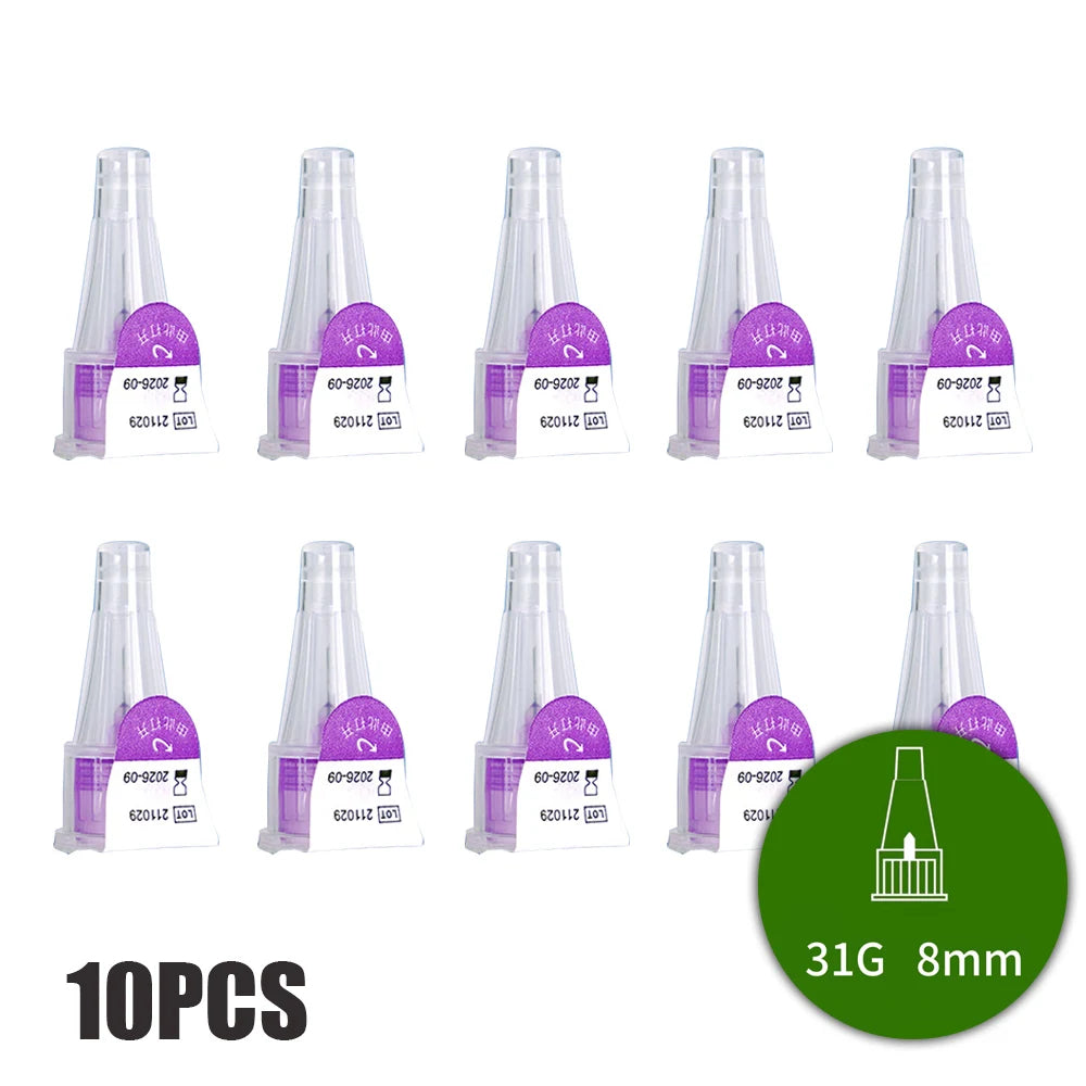 Adjustable Injection Pen Kit 3ml Sterile Empty Cartridges Cassette Bottle 4/6/8mm Disposable Pen Tip for Lilly Insulin Injection