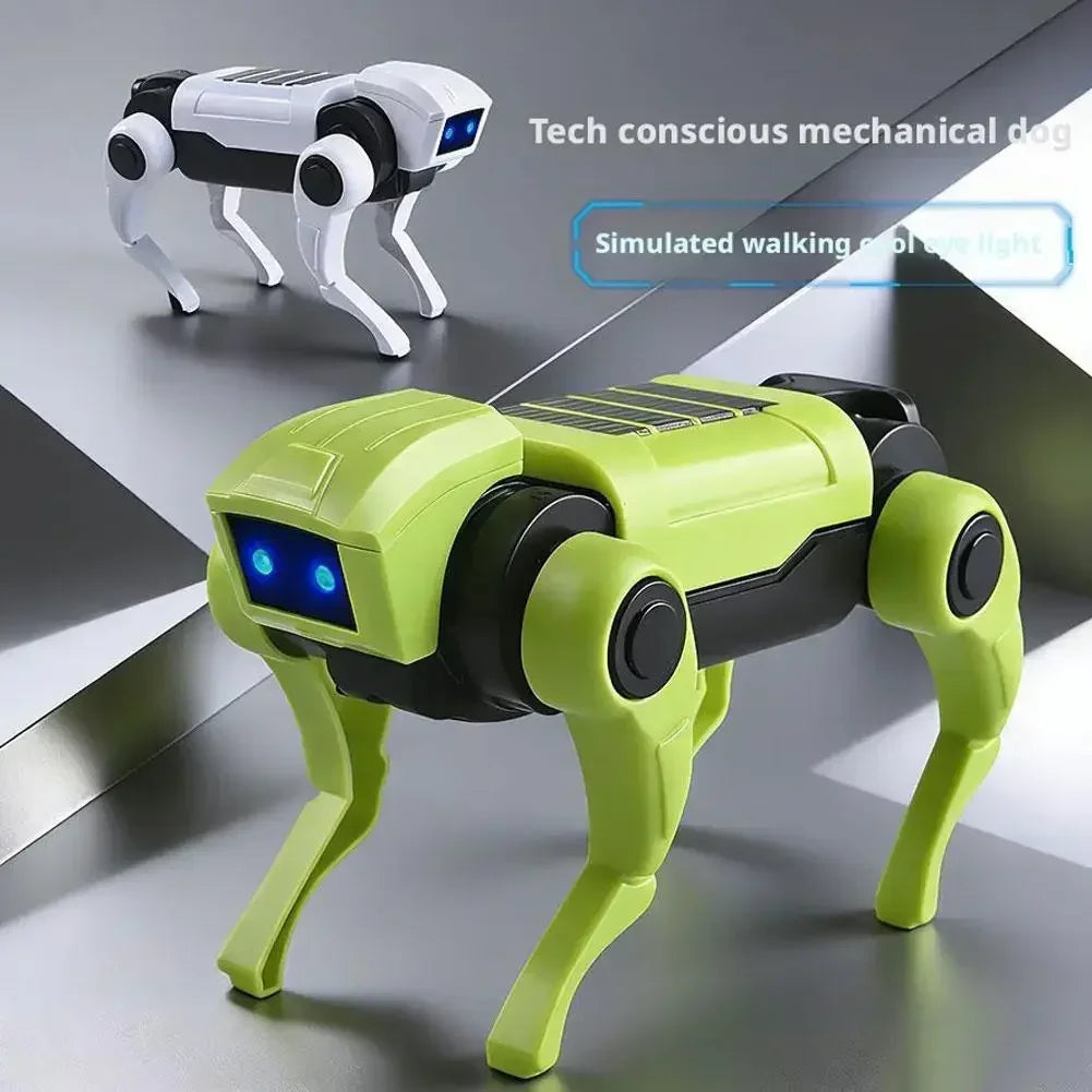 Small Electric Robot Dog Toy Mini size Electronic Pets DIY Installation Imitates Animals Children's Educational Toys