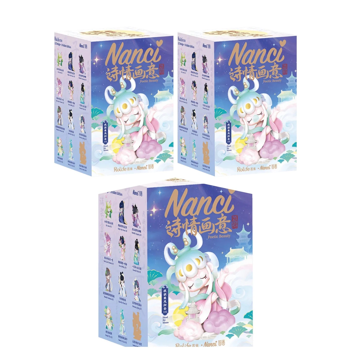 Rolife Nanci Blind Box Nanci's Poetic Beauty Action Figure Collectible Doll Toys Surprise Box Gift for Kids Friends Adults