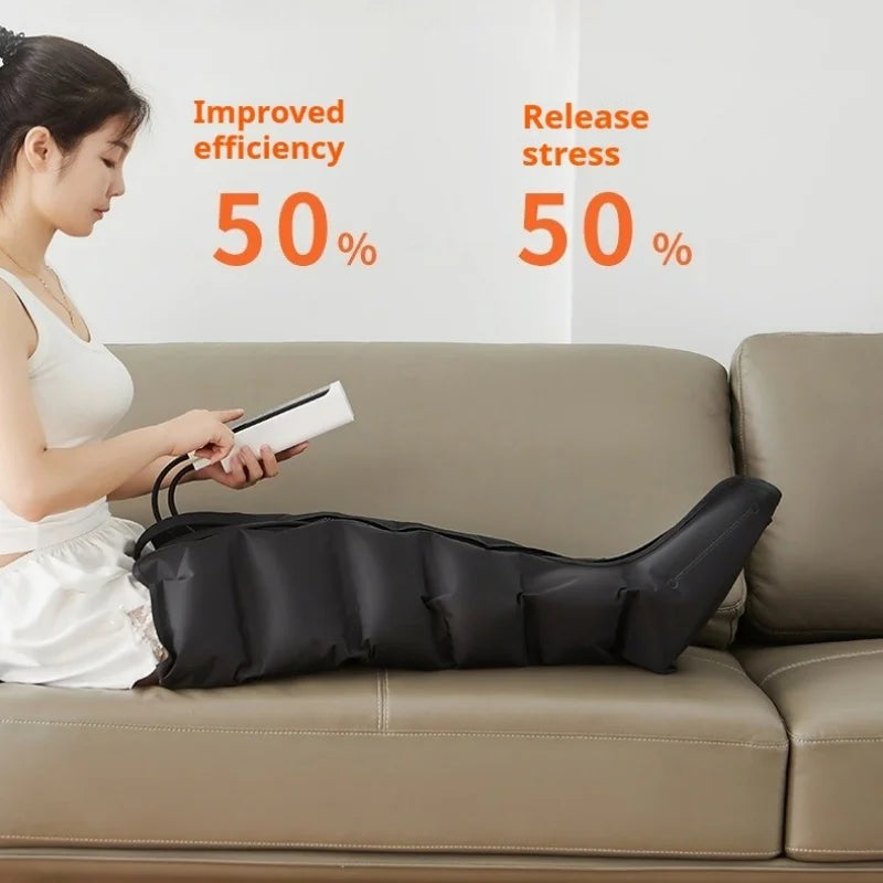 jinKairui Air Pressure Leg Massager Foot Massage Kneading Squeeze Calf Deep Relaxation with Remote Control