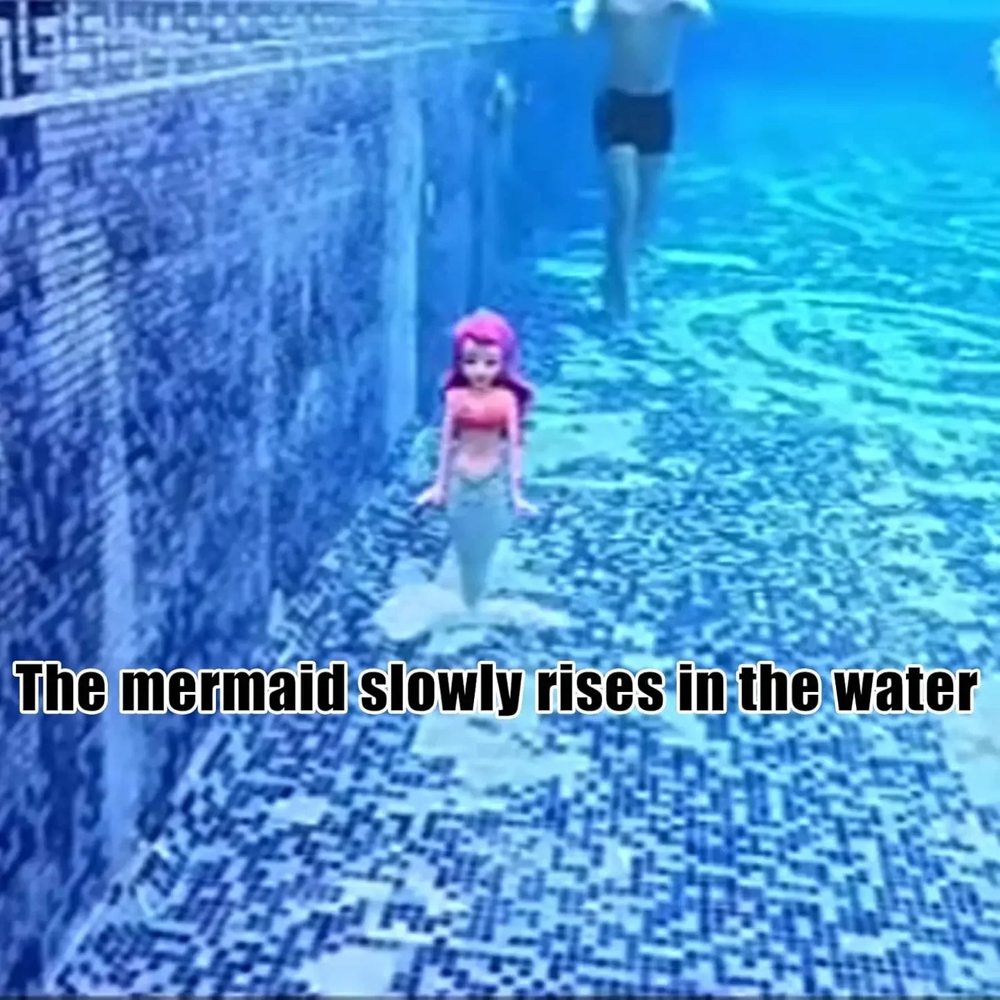 Mermaid Pool Toy Shell Funny Spin Princess Floats Summer Swimming Water Toys Magical Floating Shell Gifts Bath Toys Toddler Toys