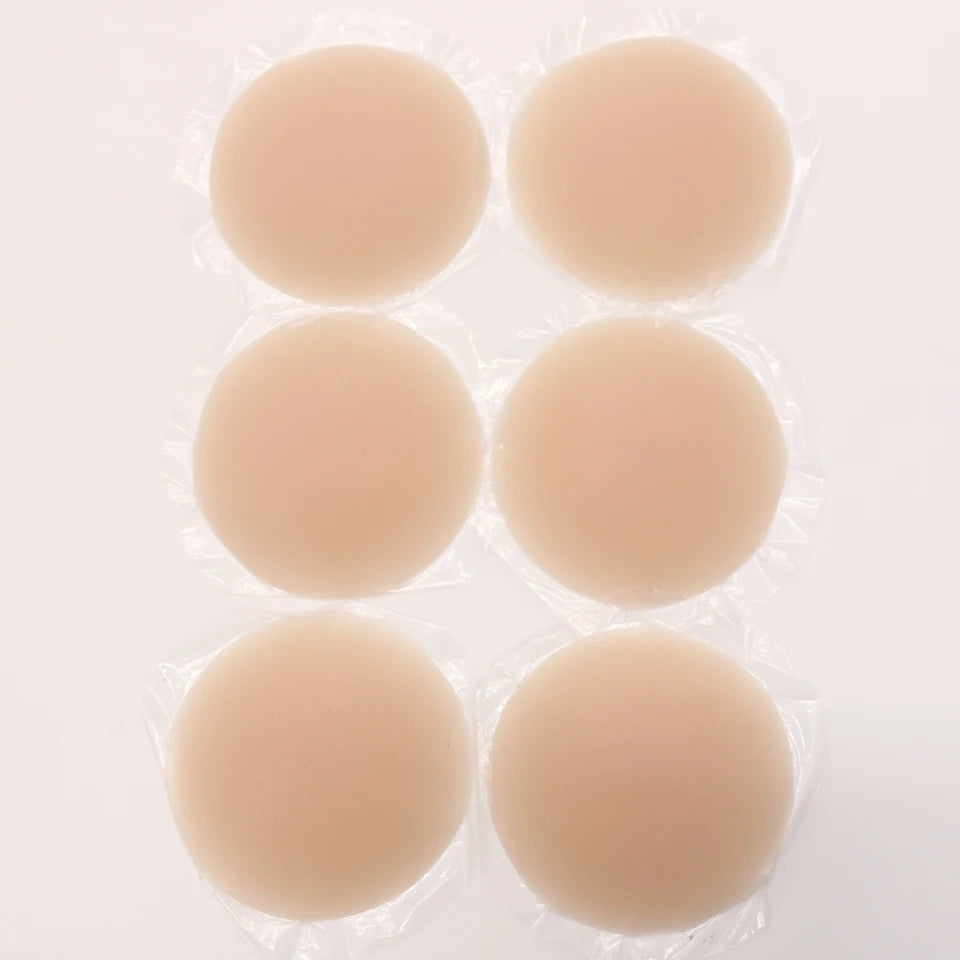 Nipple Cover Pasties Silicone Adhesive Sticky Bra Liner For Women Reusable Breast Sticker No Show Invisible Boob Tape