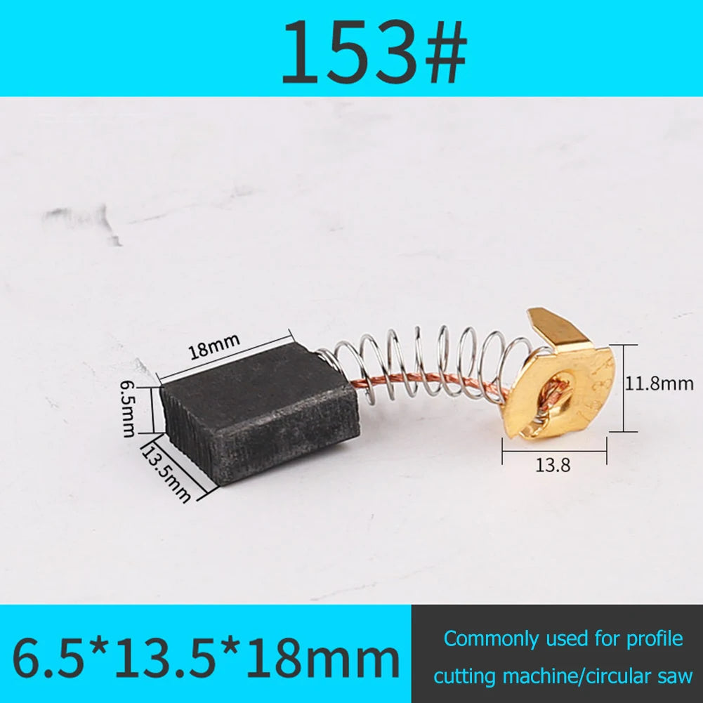 10pcs Electric Hammer Drill Grinder Replacement Parts Carbon Brush Electric Hammer Cutting Polishing Machine Electric Tools