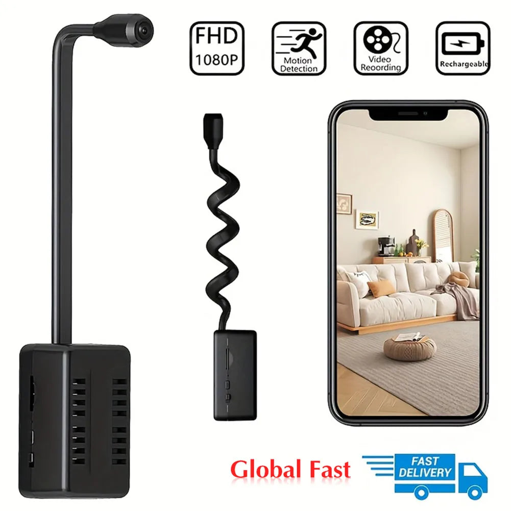 1080P Mini Camera WiFi APP Remote Control Wireless Nanny Cam with Voice Motion Detection Surveillance Camera Smart Home Supplies