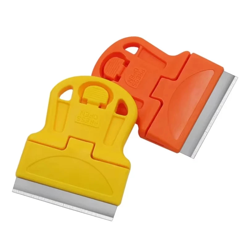 Scraper With A Blade One-Sided Razor Painting Scraper Holder Handle Standard Window Tinting Razor Scraper Tool Remover Cleaner