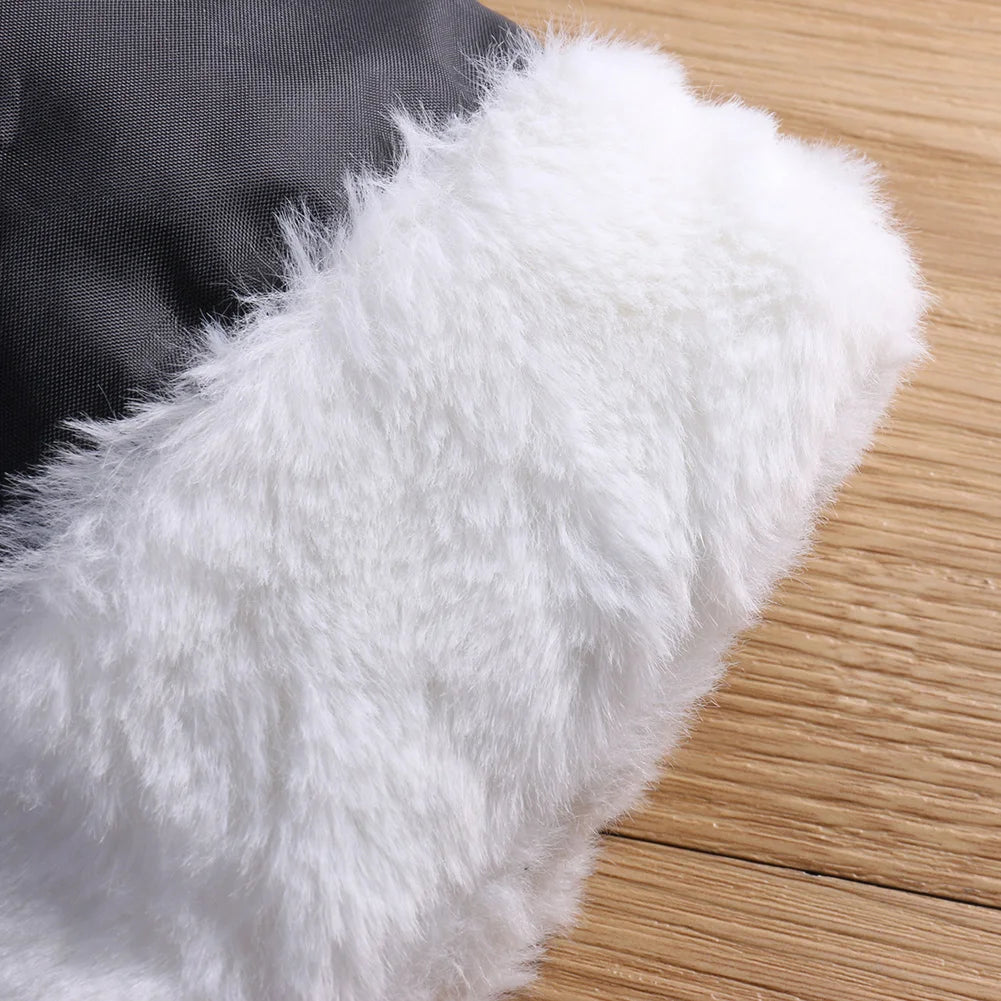 Winter Warm Stroller Gloves Waterproof Strollers Fleece Hand Muff Windproof Infant Clutch Cart Gloves Winter Supplies