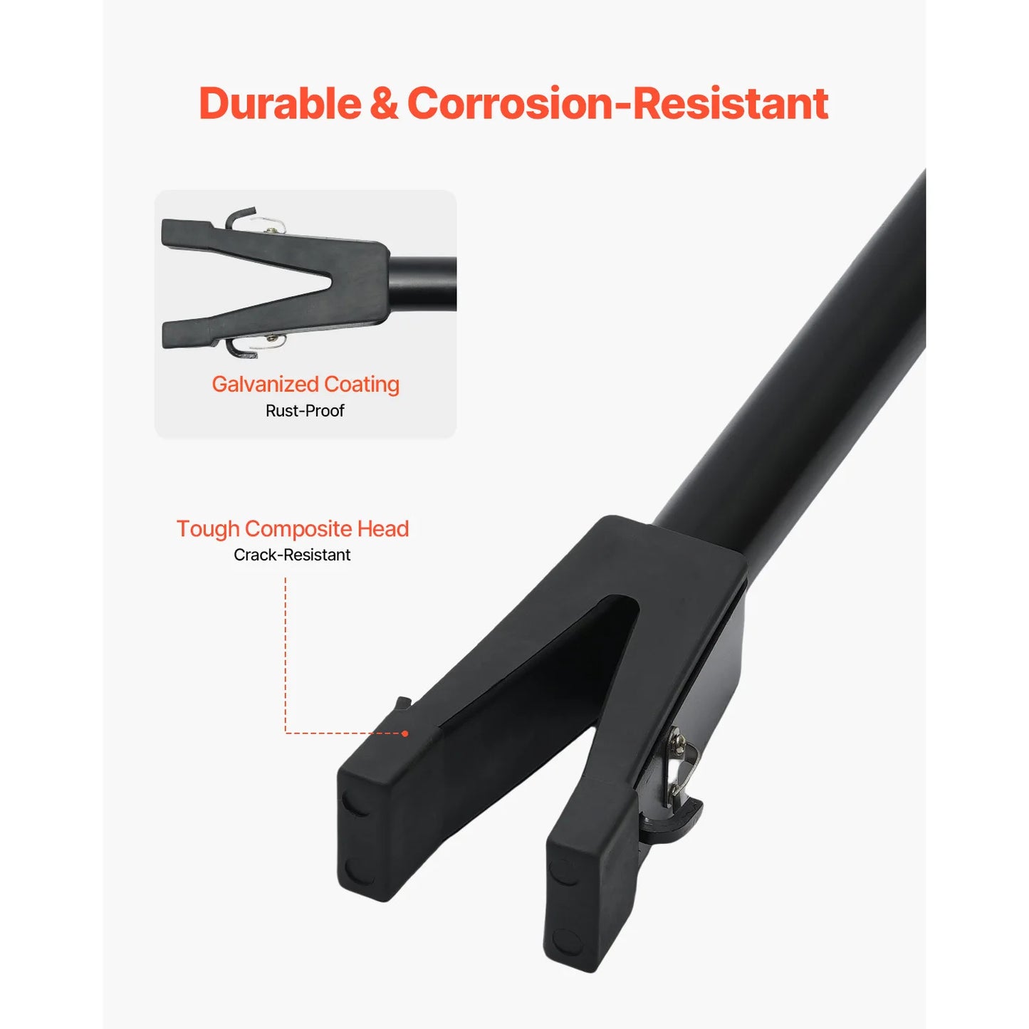 SucceBuy Transom Saver Adjustable Boat  with Heavy-Duty Head Corrosion-Resistant Transom Savers Fit for Roller&Trailer