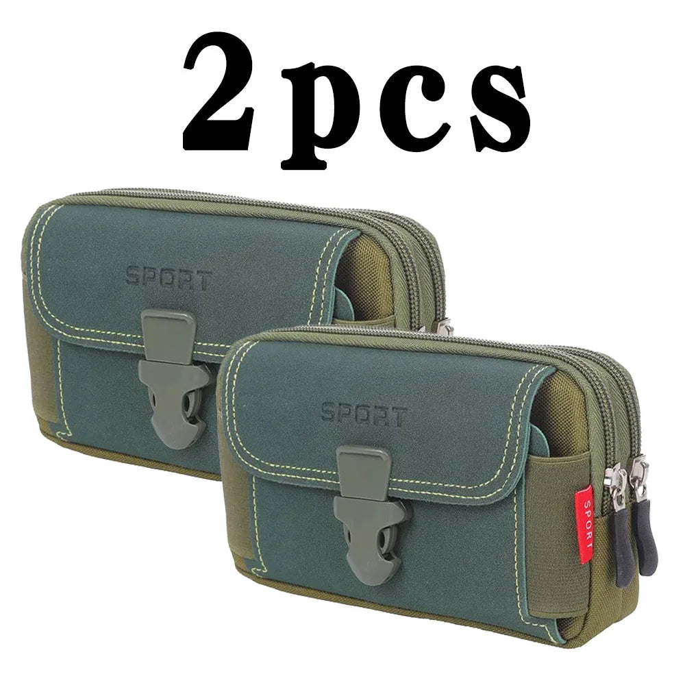Man Belt Pouch Mobile Phone Bag for Men Phone Holster Bag Molle Waist Bag Pack Small Tactical Duty Belt Backpack Card Holder
