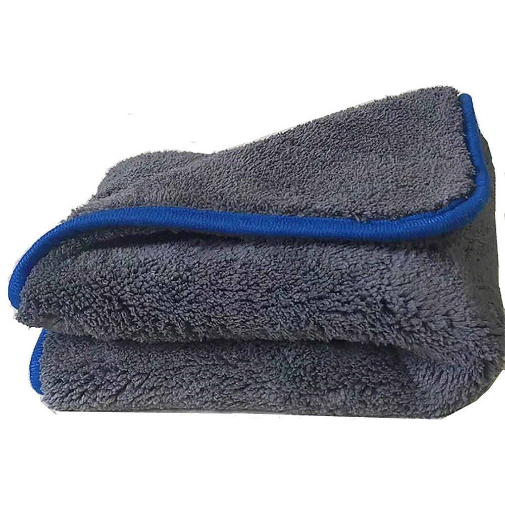 2PCS Microfibre Car Drying Towel Cleaning Cloth Microfiber Dish Glass 40x40cm 1200GSM