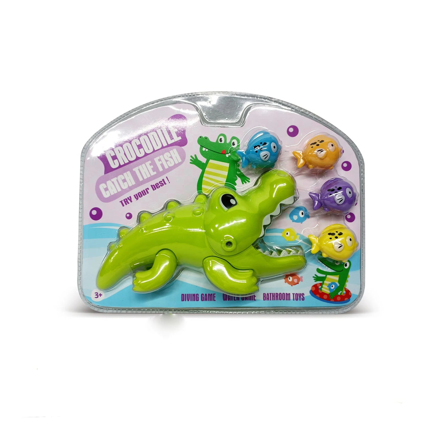 Children's Bathroom Bathing and Water Playing Toys Big Crocodile Eating Small Fish Game New and Unique Summer Playing with Water