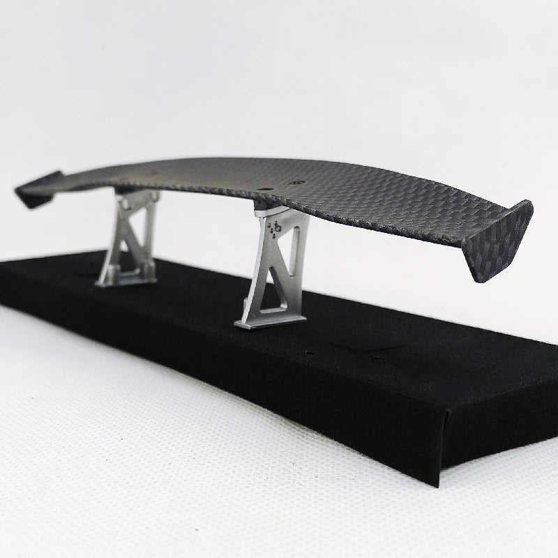 1/10 Scale RC Car Plastic Carbon Fiber Pattern Rear Wing Spolier Drift On Road Touring Model Hobby