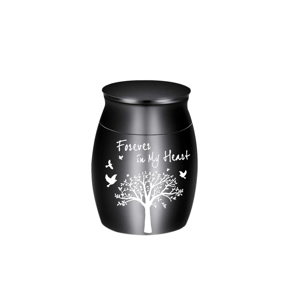 7 Colors Small Keepsake Urn for Human Ashes Tree of Life Cremation Urns Mini Urns Perfect Aluminum alloy Memorial Ashes Holder