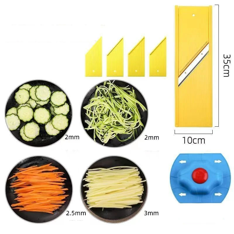 Vegetable Slicer and Vegetable Julienne with Hand Protector Handheld Vegetable Chopper for Speedy Slicing of Fruit and Vegetable