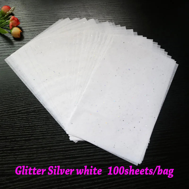 100 Sheets/bag 21X14cm Colorful Tissue A5 Wine Wrapping Papers DIY Folding Craft Paper Party Wedding Home Decor Packing 2030