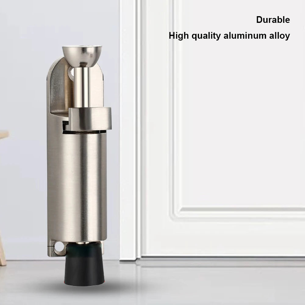 Telescopic Foot-Operated Holder Spring Loaded Heavy Duty Stopper Adjustable Position with Foot Brake Wedges for Door Bottom Seam