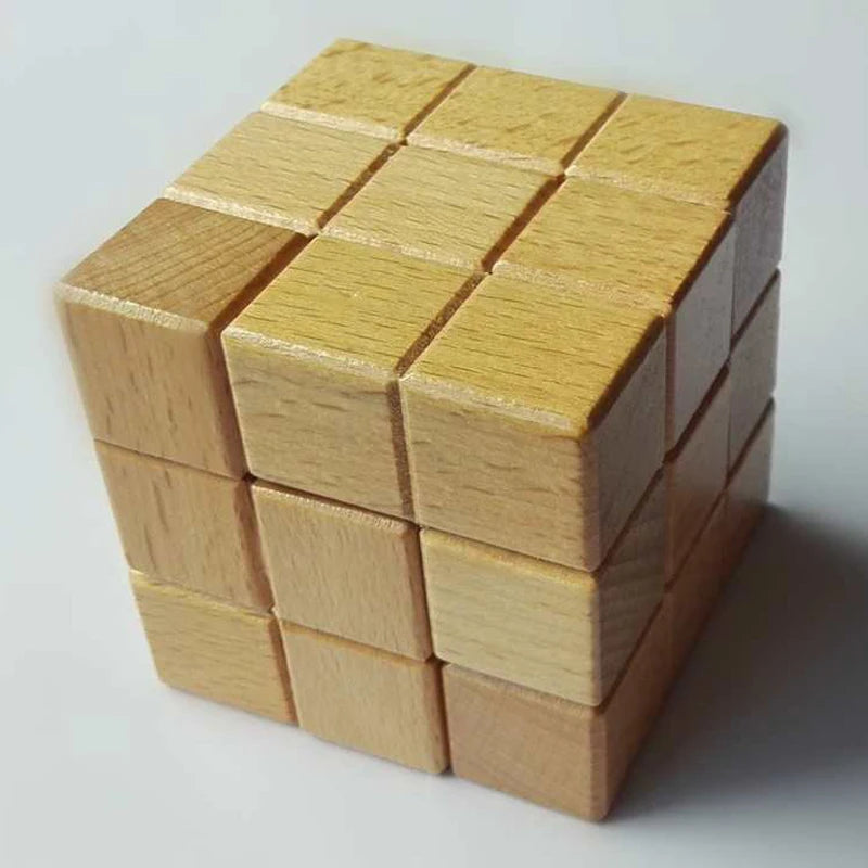 Montessori Educational Toys Soma Block Puzzle Wooden Math Cube IQ Logical Challenge Brain Teaser Games For Kids Adults