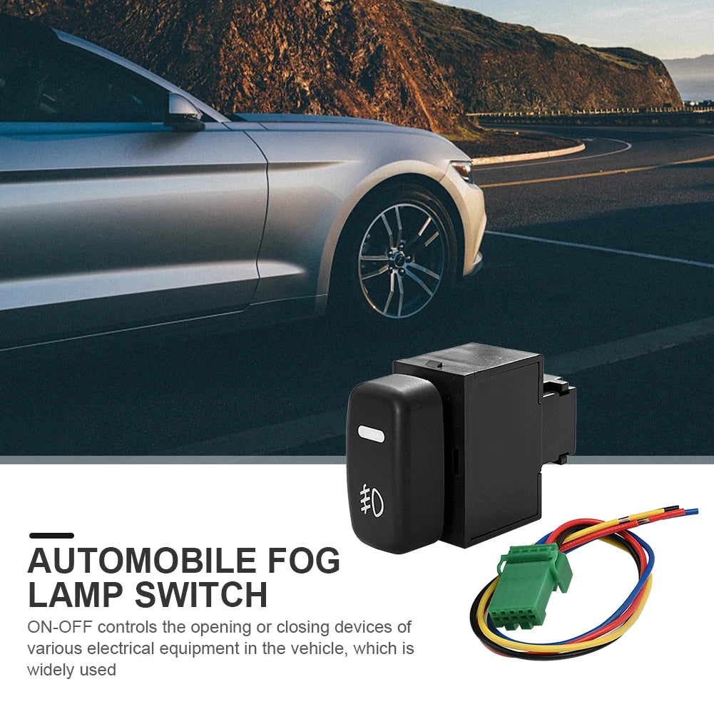 12V 24V Automobile Fog Lamp Switch Fog Light Button Replacement for MITSUBISHI PAJERO/LANCER/TRITON/L200