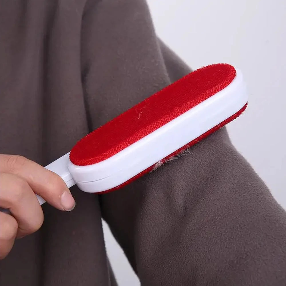 2 Sides Self-cleaning Lint Sticking Roller Dedusting Brush Pet Hair Remover Brush Removing Dog Cat Hair from Sofa Carpet Clothes