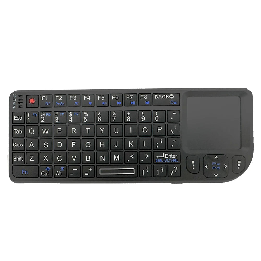 MRSVI A8 Mini Wireless Keyboard 2.4G 7 Color Backlit Touchpad Air Mouse With Infrared Indicator for Android TV Box PC,Office
