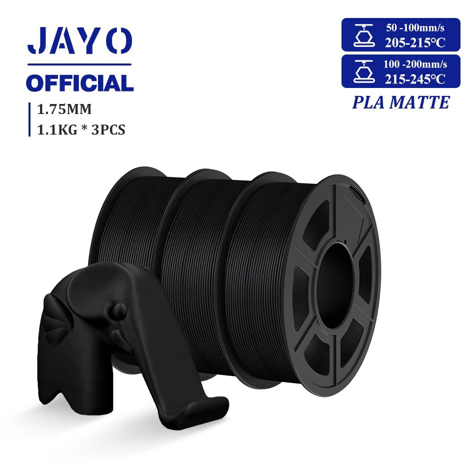 JAYO 3D Filamen 1.75mm PLA/ PETG / High Speed Matte PETG/ PLA+ 3D Printer Filament for FDM 3D Printers 3Rolls/set