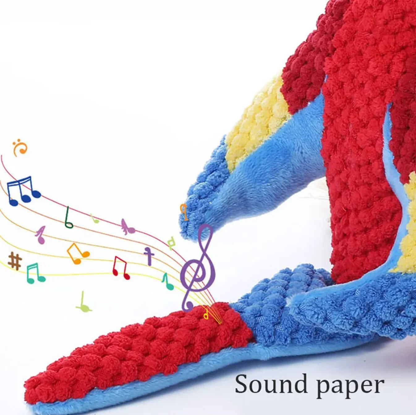 Indestructible Plush Parrot Dog Toy, Squeaky Stuffing Toy, Pet Supplies for Small and Big Dogs