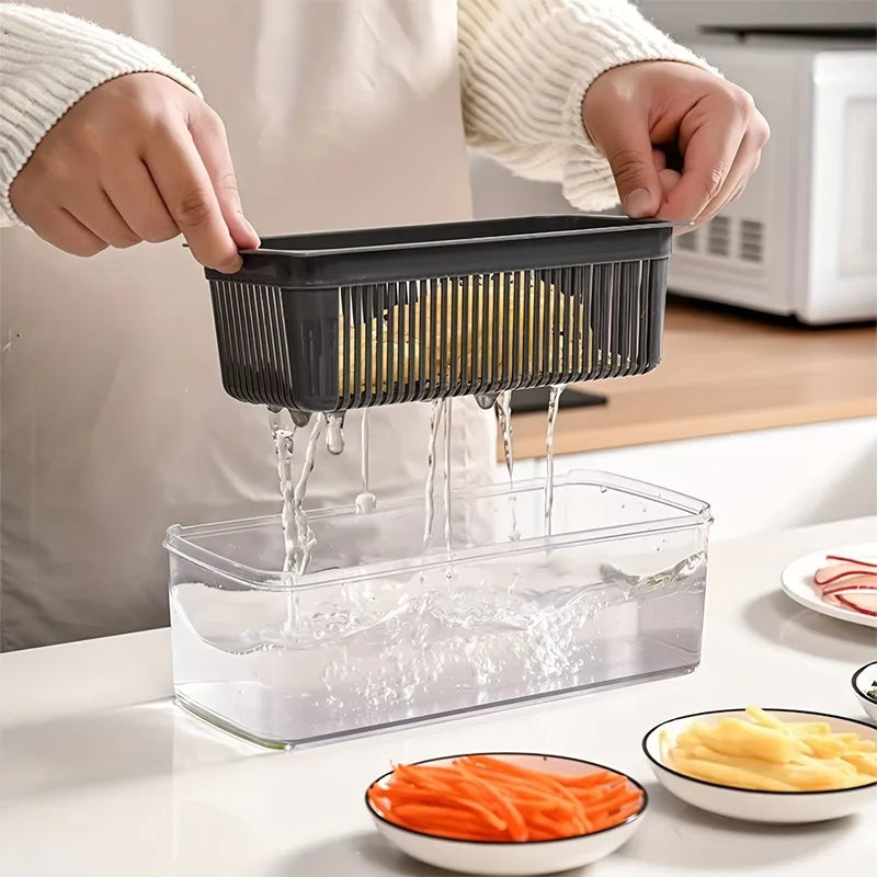 Hot 16Pcs Set Vegetable Chopper Onion Chopper With Handle Ideal For Food Grating Slicing Dicing And Shredding In Kitchen