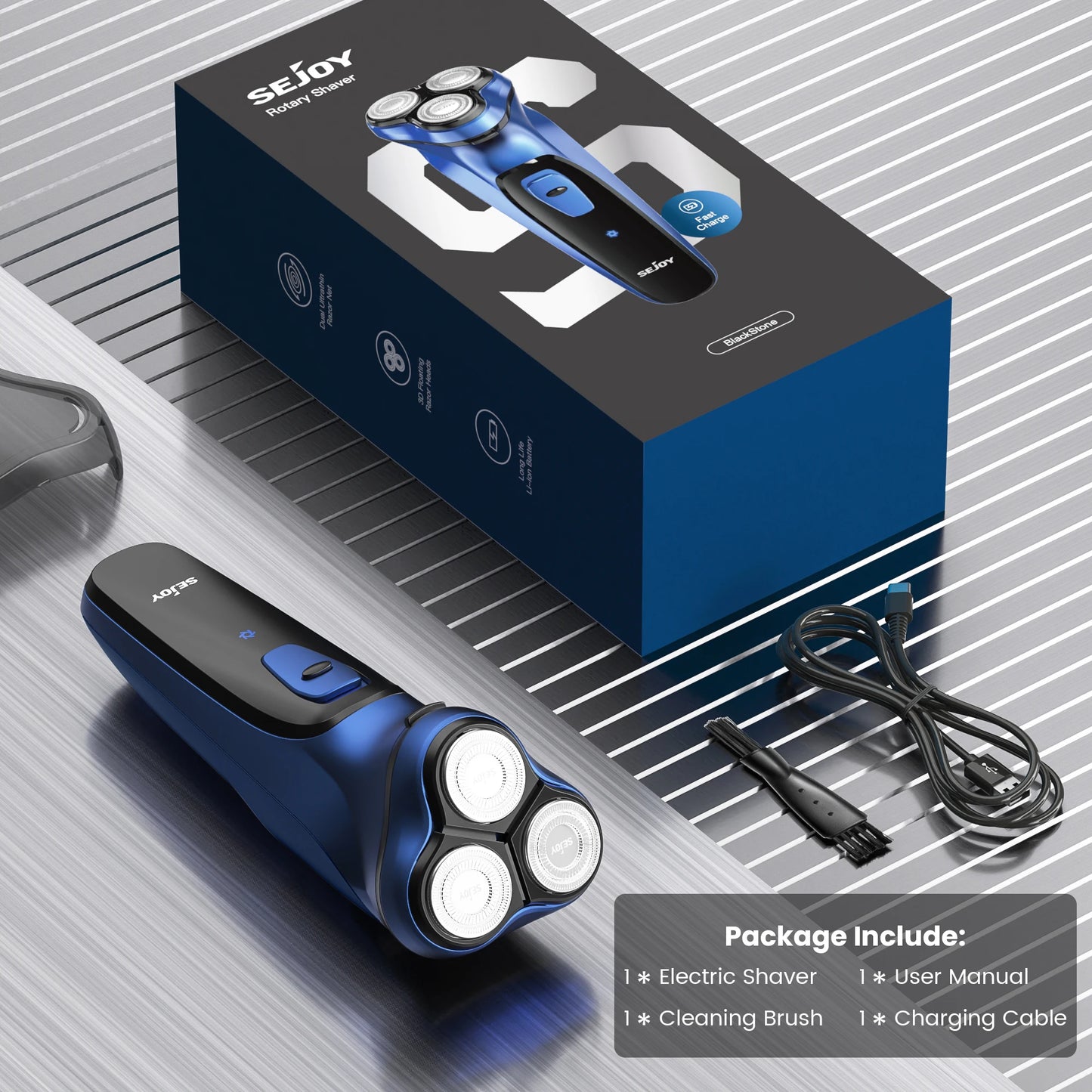 Sejoy Electric Razor for Men Rechargeable Electric Razor Shaving Machines Mens Electric Shavers