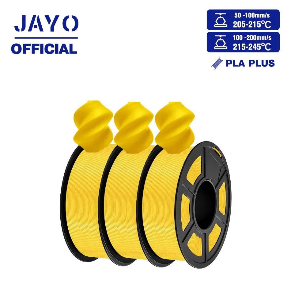 JAYO PLA+ 3D Filament PLA Plus 3D Printer Filament Neatly Wound PLA 1.75mm For FDM 3D Printers High Toughness Materials