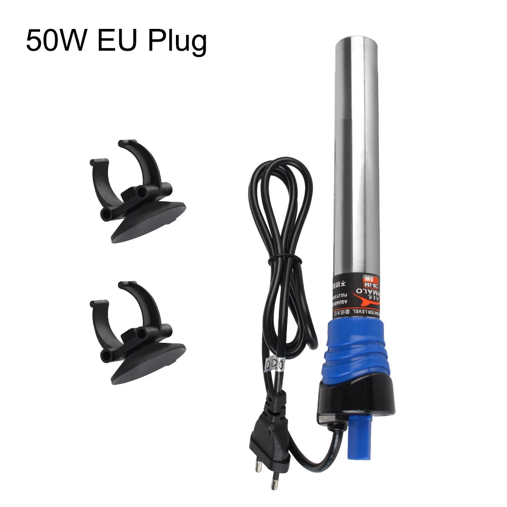 Fish Tank Heating Rod Thermostat Heater Rod 220V EU Plug Adjustable Temperature For Fish Tank Water Heating 50W/100W