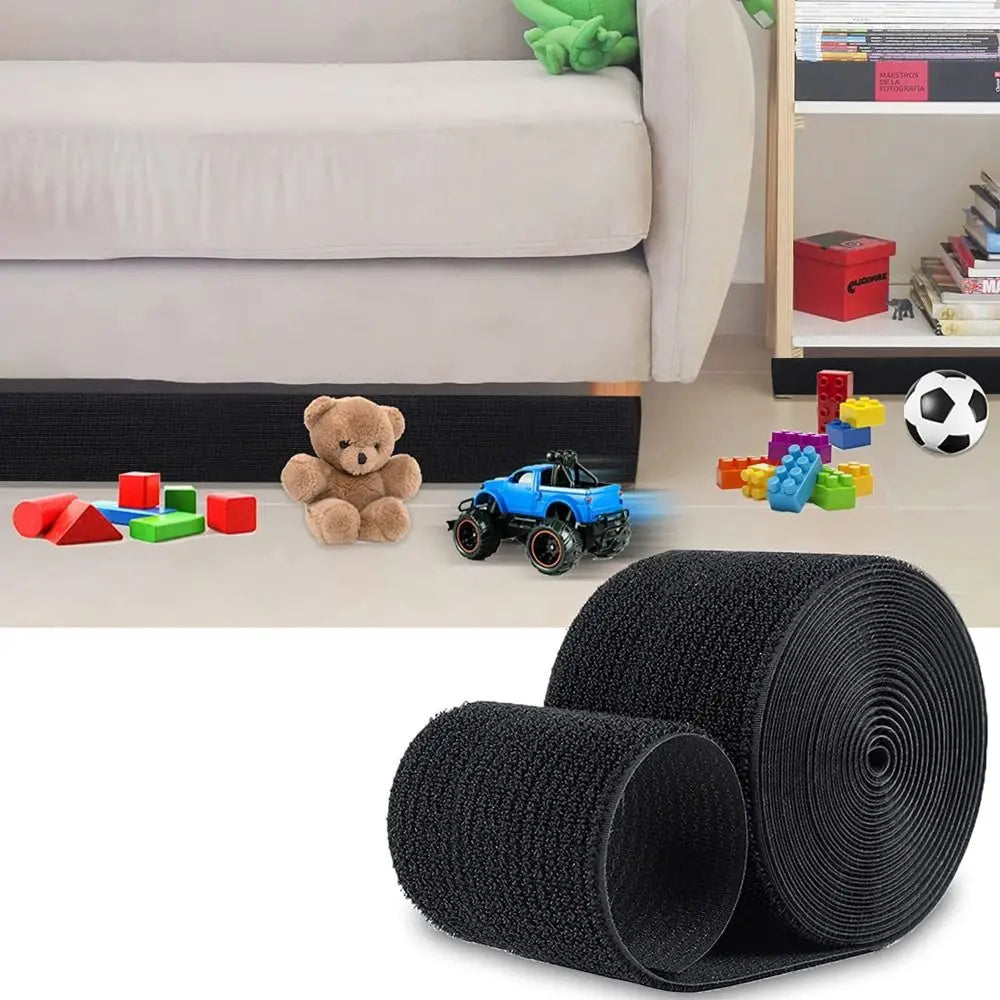 New 3/6/10M Sofa Toy Blocker Dustproof Adjustable Sofa Edge Baffle Adhesive Strap Nylon Under Couch Blocker