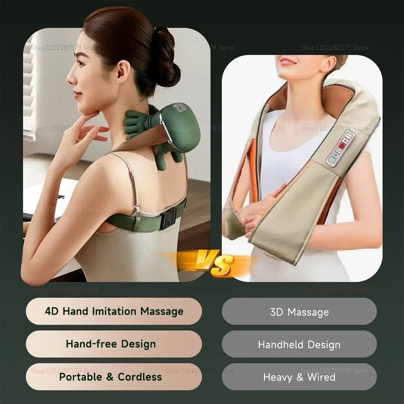 New cross-border trapezius cervical massager, neck massager, shoulder and neck kneading massager, neck protection device