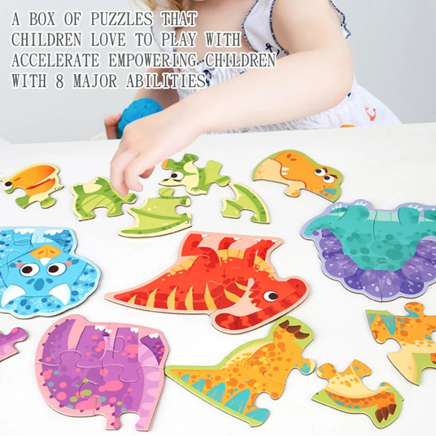 Six in One Handheld Gift Box Puzzle for 3-6 Year Old Children's Puzzle Toys Children's Birthday Gift Sharing Creative Benefits