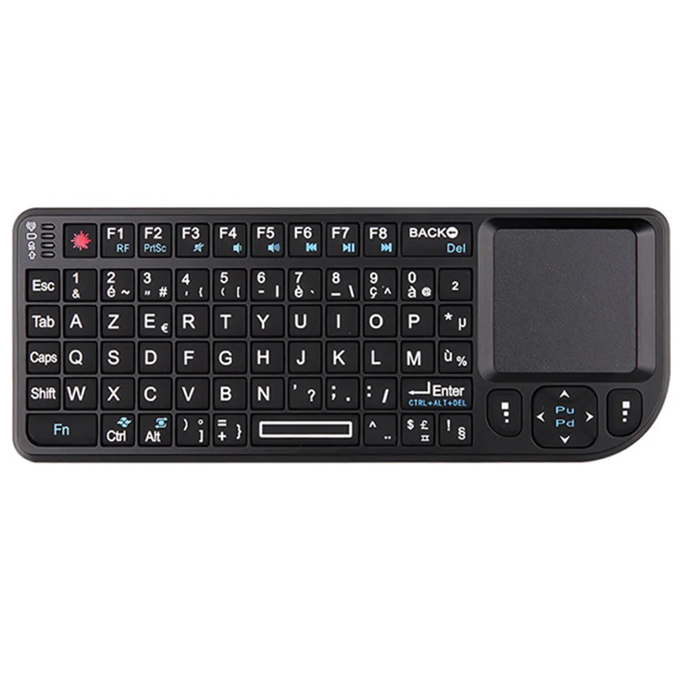 MRSVI A8 Mini Wireless Keyboard 2.4G 7 Color Backlit Touchpad Air Mouse With Infrared Indicator for Android TV Box PC,Office