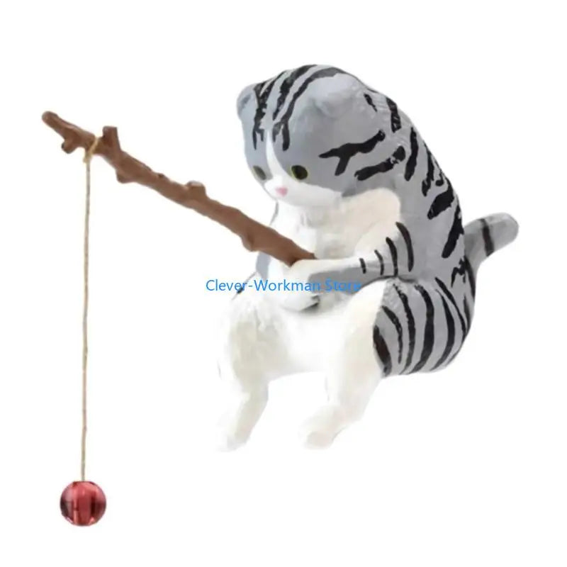 24TD Aquarium Decoration Fishing Ornaments for Fish Animal Resin Figurine