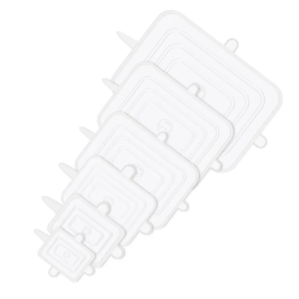 6PCS New Reusable Fresh-keeping Cover Kitchen Gadgets Non-slip Silicone Lids Stretch Bowl Cap