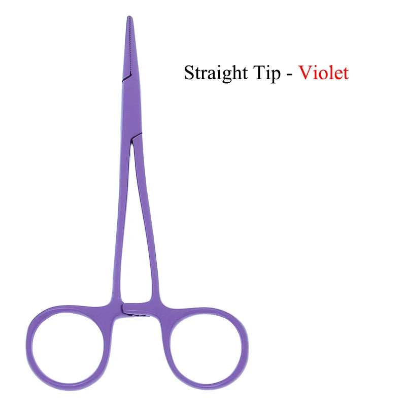 12.5cm New Animals Straight Curved Trauma Shears Pet Hemostat Forceps Dog Grooming Surgical Scissors Pet Cat Clamps D0001A