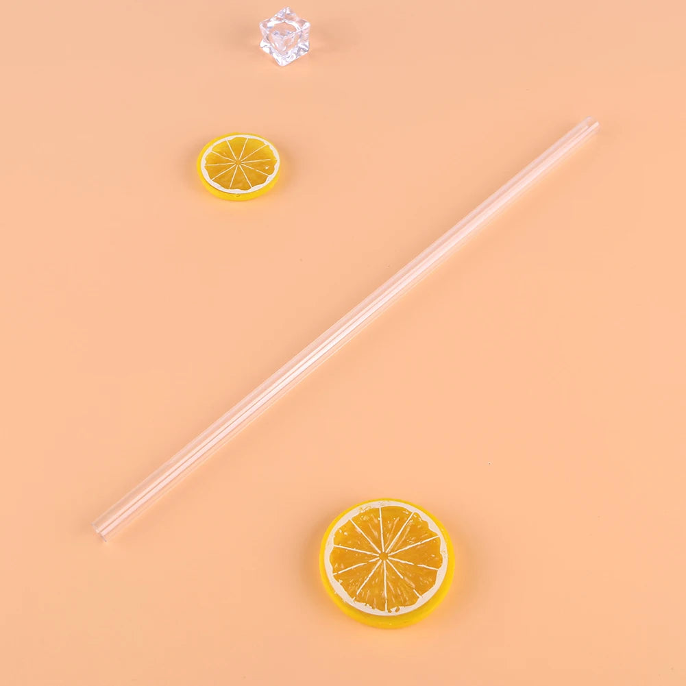 6Pcs Replacement Straw with Cleaning Brush Long Straws Drinking Straws for Stanley 20/30/40oz Accessories