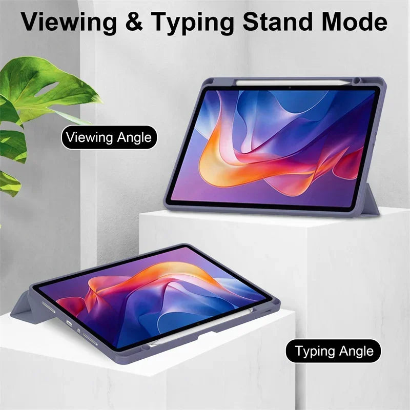 For Redmi Pad 2 Case with Pencil Holder Folding Stand Back Tablet For Coque Xiaomi Redmi Pad 2 2025 Case Cover 11 inch