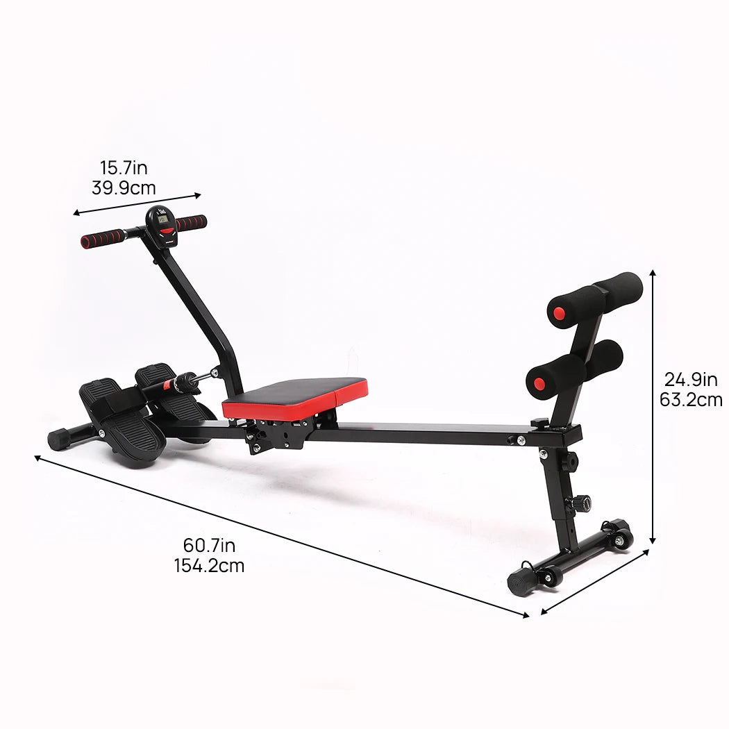 PORIYA Rowing Machine Rower Resistance Exercise Fitness Gym Home Cardio